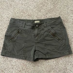 Grey/Green jean shorts